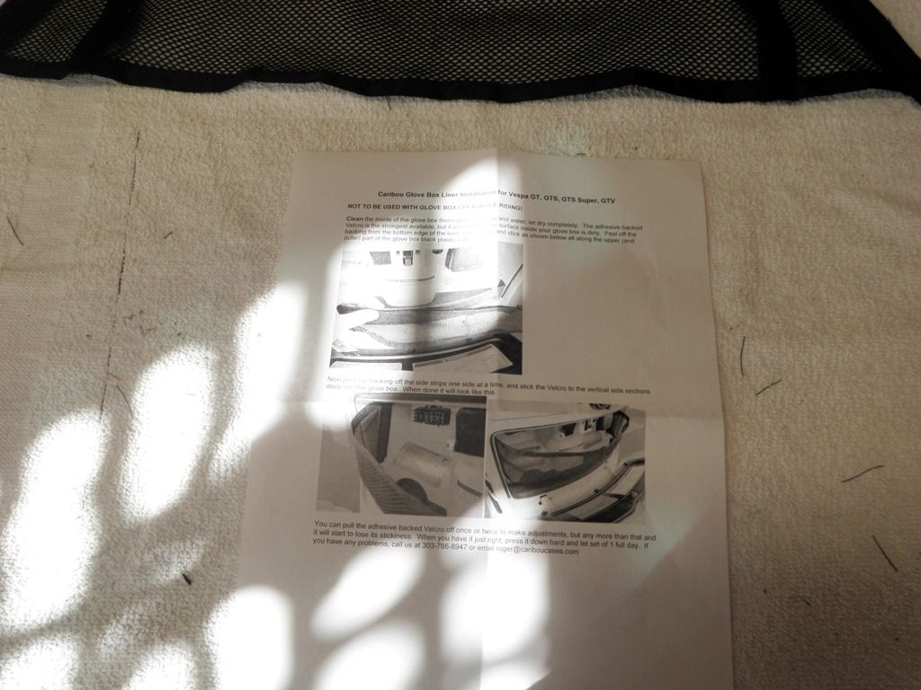 Modern Vespa Install and review of the Caribou Vespa GTS glove box liner